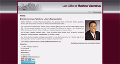 Desktop Screenshot of matthewvalentinaslaw.com